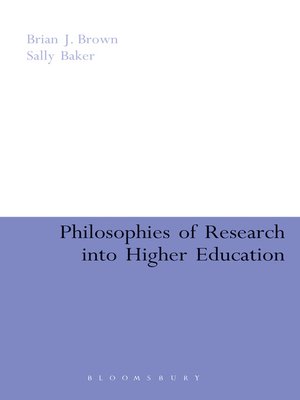 cover image of Philosophies of Research into Higher Education